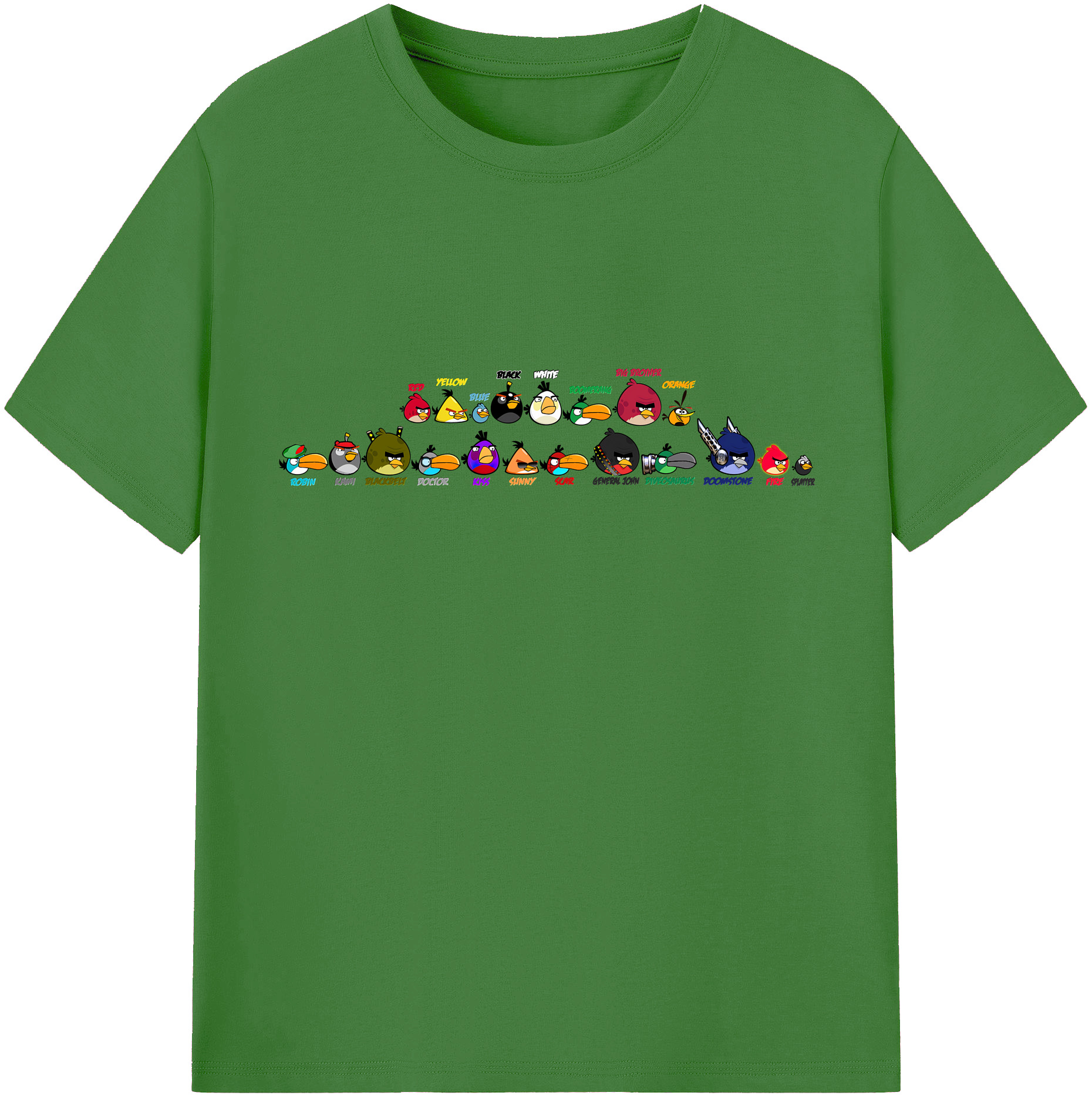 （画像用） Angry Birds アングリーバード レディースカジュアルプリントTシャツ（綿100％）